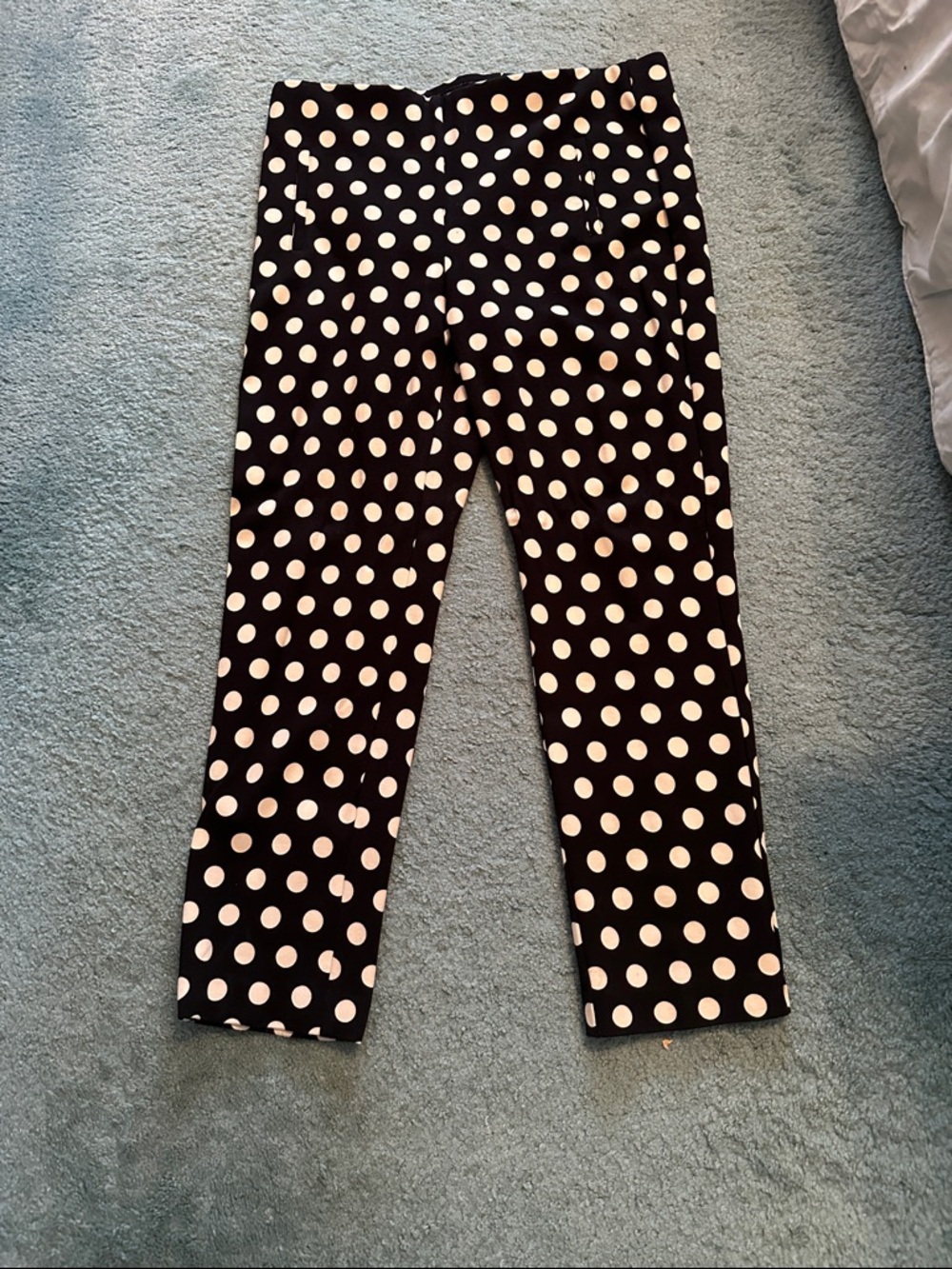 Chicos ladies Black and White Polka Dot Pants with some stretch size 2